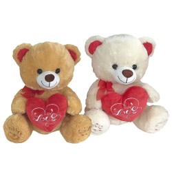 Αρκουδάκι Λούτρινο με Καρδιά 45cm ToyMarkt 99522