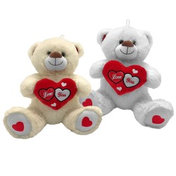 Αρκουδάκι Λούτρινο με Καρδιά 30cm ToyMarkt 99549