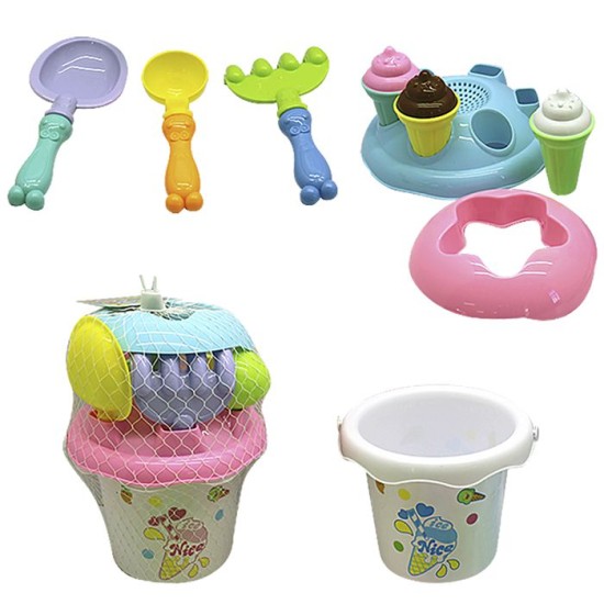 ΣΕΤ ΠΑΡΑΛΙΑΣ ΜΕ ΧΩΝΑΚΙΑ 8ΤΕΜ Φ18cm