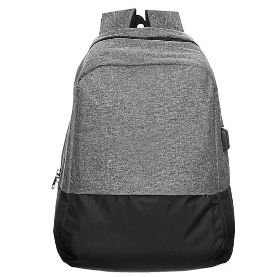 ΤΣΑΝΤΑ ΠΛΑΤΗΣ ΔΙΧΡΩΜΗ ΓΚΡΙ 45x30x12cm