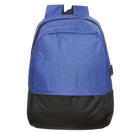 ΤΣΑΝΤΑ ΠΛΑΤΗΣ ΔΙΧΡΩΜΗ ΜΠΛΕ 45x30x12cm