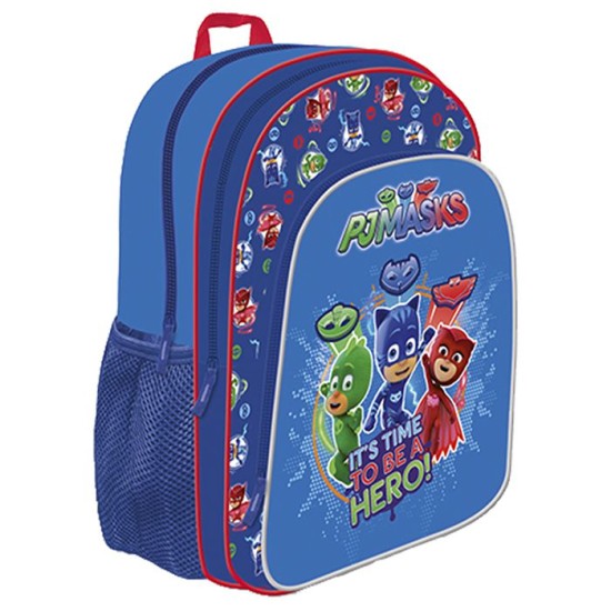 ΤΣΑΝΤΑ ΔΗΜΟΤΙΚΟΥ 3 ΘΗΚΕΣ PJ MASK 38cm