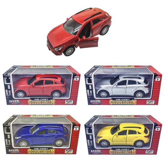 ΑΥΤΟΚΙΝΗΤΟ SUV 12.5cm ΜΕΤΑΛΛΙΚΟ PULL BACK ΣΕ ΚΟΥΤΑΚΙ 15cm