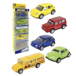 DIE CAST PULL BACK ΣΕΤ 5 ΟΧΗΜΑΤΩΝ 10x34cm 902047 70-2027