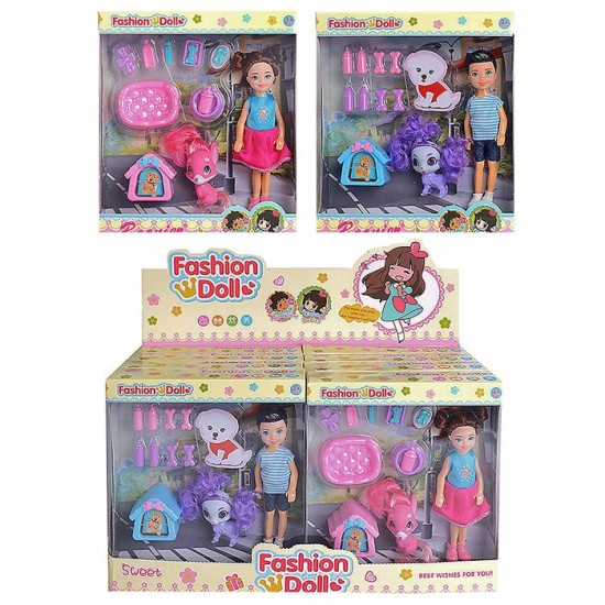 ΚΟΥΚΛΑ 15cm & ΖΩΑΚΙ ΜΕ ΣΠΙΤΑΚΙ 17x20cm