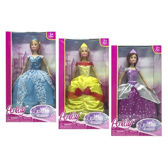 ΚΟΥΚΛΑ ΚΟΜΨΗ ΠΡΙΓΚΗΠΙΣΣΑ 3 ΧΡΩΜΑΤΑ 18x32cm