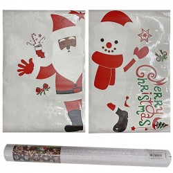 ΑΥΤΟΚΟΛΛΗΤΟ ΒΙΤΡΙΝΑΣ XMAS ΡΟΛΟ=55x38cm
