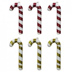 ΜΠΑΣΤΟΥΝΑΚΙΑ XMAS ΡΙΓΕ 6ΤΕΜ 6,5cm