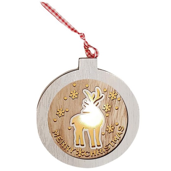 ΣΤΟΛΙΔΙ ΚΡΕΜΑΣΤΟ ΤΑΡΑΝΔΟΣ  ΜΕ LED Φ10,5x3cm