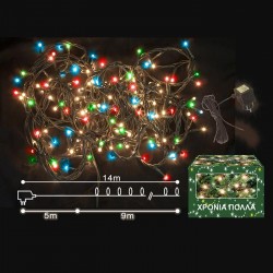 180 LED ΧΡΩΜ. ΕΞΩΤΕΡΙΚΑ ΣΤΑΘΕΡΑ L.V.