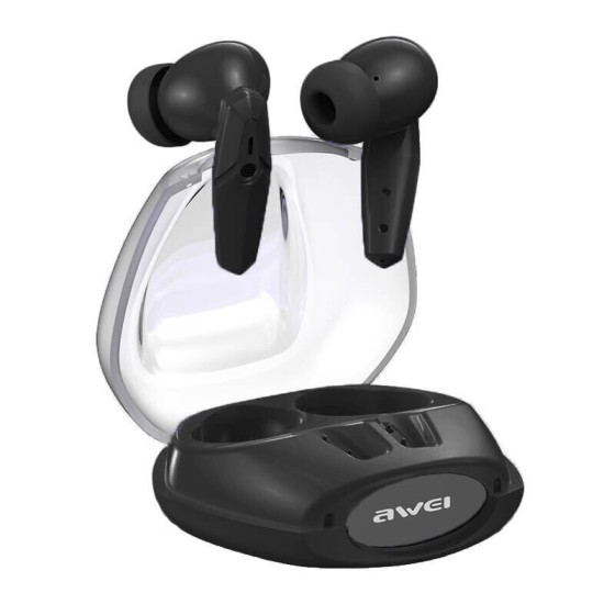 Awei T25 In-ear Bluetooth Handsfree Ακουστικά με Θήκη Φόρτισης Μαύρα Awei T25 In-ear Bluetooth Handsfree Ακουστικά με Θήκη Φόρτισης Μαύρα