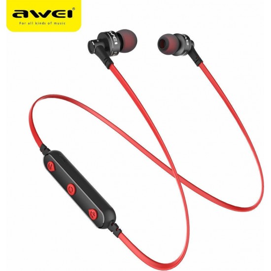 Awei B990BL In-ear Bluetooth Handsfree Κόκκινο Awei B990BL In-ear Bluetooth Handsfree Κόκκινο