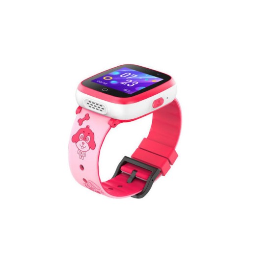 S6 Παιδικό Smartwatch με GPS και Καουτσούκ/Πλαστικό Λουράκι Ροζ 455665