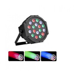 Φωτορυθμικό RGB DMX512 LED mini par 18W OEM