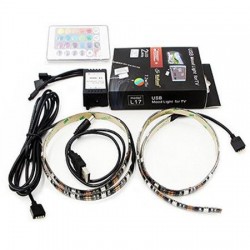 Πλήρες Κιτ Κρυφού Φωτισμού RGB Με USB για Τηλεοράσεις με Τηλεχειριστήριο L17 OEM