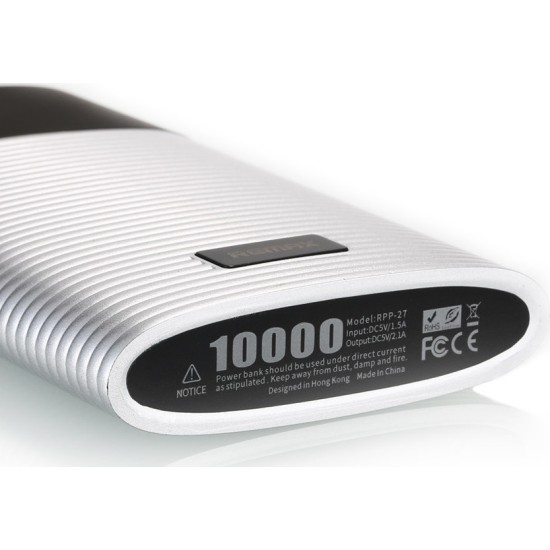 Remax PowerBank RPP 27 10000mAh Μαύρο