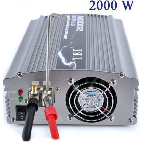 Inverter Αυτοκινήτου 2000 Watt 12V TBE2000-OEM
