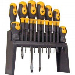 Σετ Κατσαβίδια Σταυρό/Ισιο/Torx 18 Τεμάχια σε Stand