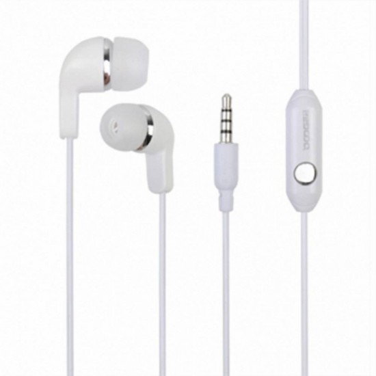 Hands Free Stereo Doogee in-Earbud για Ibiza F2 Λευκό Original Bulk