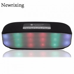 New Rixing NR-2014 Bluetooth επαναφορτιζόμενο φορητό ηχείο με led