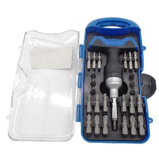 Κατσαβίδι με Λαβή Τ και 25 Μύτες