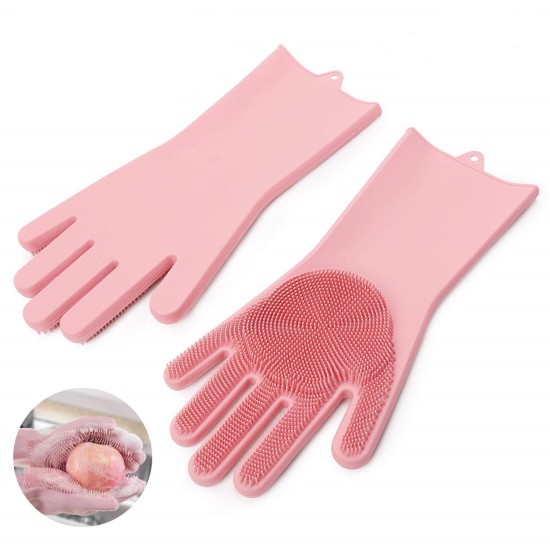 Μαγνητικά γάντια καθαρισμού σιλικόνης με απορροφητικό πλύσης