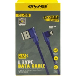Καλώδιο δεδομένων USB Awei CL-56 1.2m (μπλε)