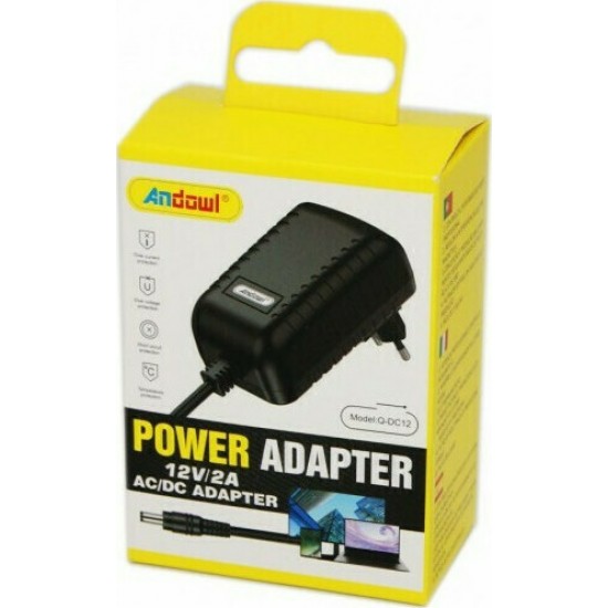 POWER ADAPTER 12V/2A ANDOWL -QDC12