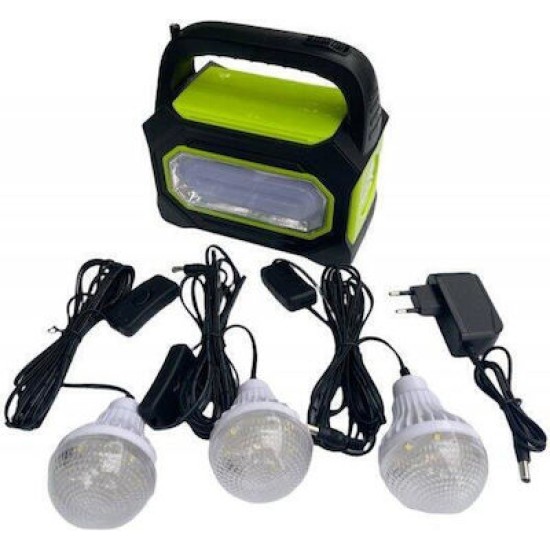 Ηλιακό σύστημα φωτισμού Φακός/Φορτιστής/Φωτισμός Χώρου GD-8073