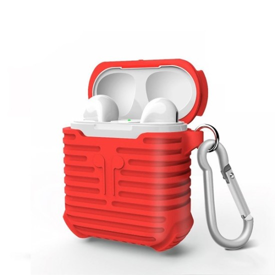 i-SMile σιλικόνη πλήρη προστατευτική θήκη για Apple Air-pods με αλυσίδα-κλειδί