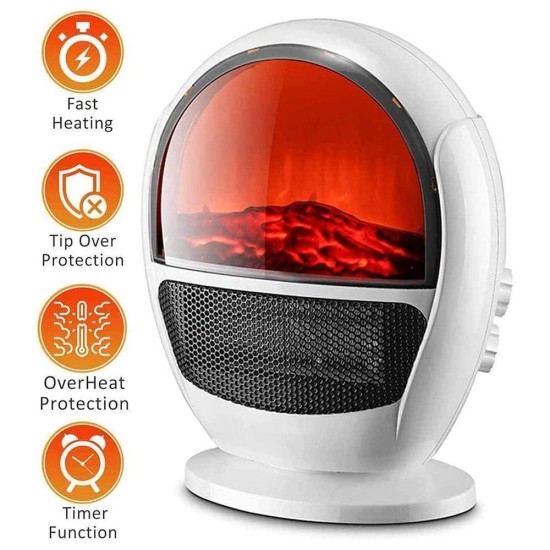 Αερόθερμο με Εφέ Φλόγας 1500W RAF R.1600