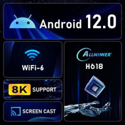 H96 Max TV Box H96MAX-M6 4K UHD με WiFi USB 2.0 4GB RAM και 4GB Αποθηκευτικό Χώρο με Λειτουργικό Android και Google Assistant