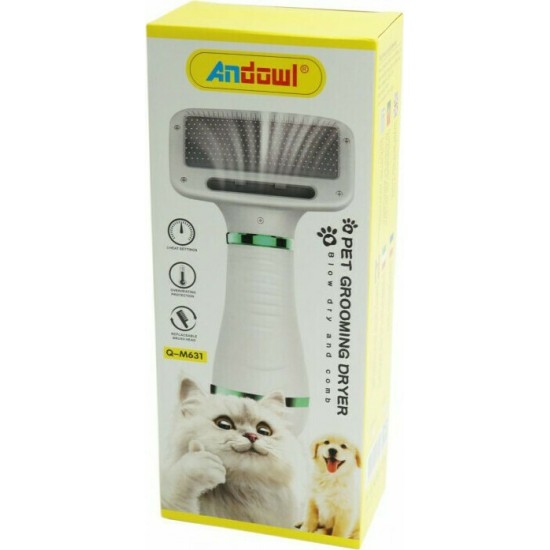 ANDOWL Βούρτσα Στεγνωτήρας Κατοικιδίων Q-M631 ANDOWL Βούρτσα Στεγνωτήρας Κατοικιδίων Q-M631