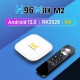 H96 Max TV Box M2 H96MAX-M2 8K UHD με WiFi USB 3.0 4GB RAM και 64GB Αποθηκευτικό Χώρο με Λειτουργικό Android 13.0