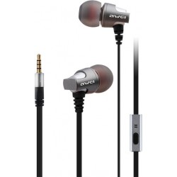 Awei Handsfree Ακουστικά ES-860i Ασημί