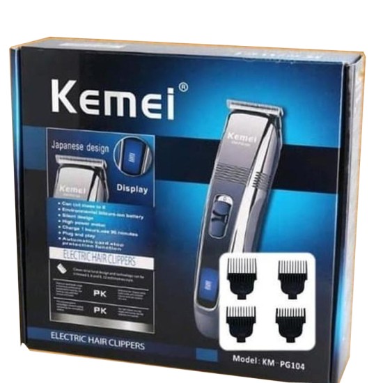 Επαναφορτιζόμενη Κουρευτική Μηχανή Kemei KM-PG104