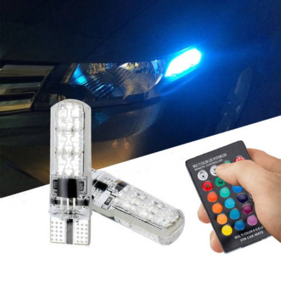 Ψείρες LED t10 rgb με Ασύρματο Τηλεχειρισμό Ψείρες LED t10 rgb με Ασύρματο Τηλεχειρισμό