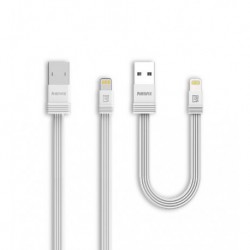 REMAX FLAT USB 2.0 TO MICRO USB CABLE ΛΕΥΚΟ 1M (RC-062M)