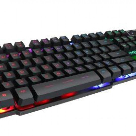 IMICE 3-COLOR BLACKLIGHT WIRED USB GAMING KEYBOARD BLACK AK-600