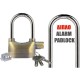 Διπλό Λουκέτο ΑLARM DISC LOCK με συναγερμό 110 dB από Ατσάλι