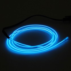 Εσωτερικός φωτισμός αυτοκινήτου Neon – Electro Luminescent 2 μέτρων (Μπλε)