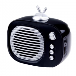  SV-001 Ρετρό μίνι φορητό ασύρματο ηχείο Bluetooth Black