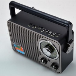 Kemai MD-1176BT Ρετρό Ραδιόφωνο με USB /SD και BLUETOOTH ασημί