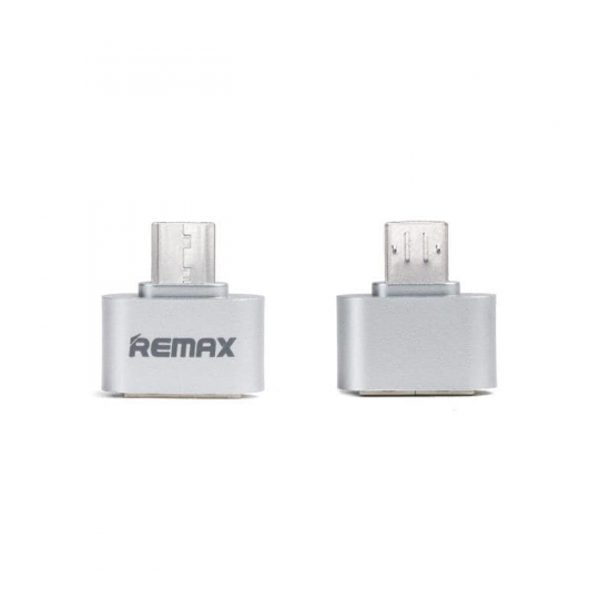 REMAX OTG RA-OTG Micro Usb Male – Usb A Female – Ασημί REMAX OTG RA-OTG Micro Usb Male – Usb A Female – Ασημί