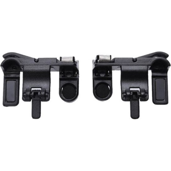 R11 Fire Trigger Buttons Titanium Alloy King Of Chicken Ζευγάρι Εξωτερικών Πλήκτρων For PUBG STG FPS TPS Shooting Game - ΜΑΥΡΟ