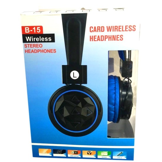 Fone ασύρματο στερεοφωνικό ραδιόφωνο ακουστικών Bluetooth Fm Usb B-15