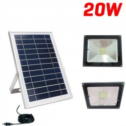OEM JD 1820 Ηλιακός Προβολέας 20W LED Με Αισθητήρα Φωτός