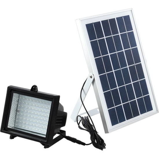 Solar αυτόνομος ηλιακός προβολέας 10W ip65 6000k με ανιχνευτή κίνησης- φωτός λευκό OEM - SL10PIR