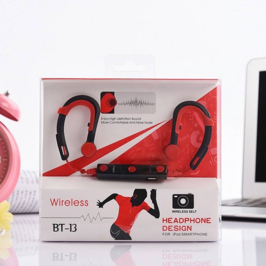 ΑΚΟΥΣΤΙΚΑ BLUETOOTH ΑΘΛΗΣΗΣ BLUETOOTH STEREO WIRELESS SPORTS HEADSET BT13 (RED) ΚΟΚΚΙΝΟ ΧΡΩΜΑ ΑΚΟΥΣΤΙΚΑ BLUETOOTH ΑΘΛΗΣΗΣ BLUETOOTH STEREO WIRELESS SPORTS HEADSET BT13 (RED) ΚΟΚΚΙΝΟ ΧΡΩΜΑ