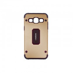 SHOCKPROOF CASE SAMSUNG GALAXY J3 2016 J310 MOTOMO METAL + SILICONE TPU COMBO DROP RESISTANT ARMOR COVER